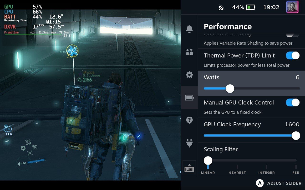Steam Deck update adds per-game performance settings