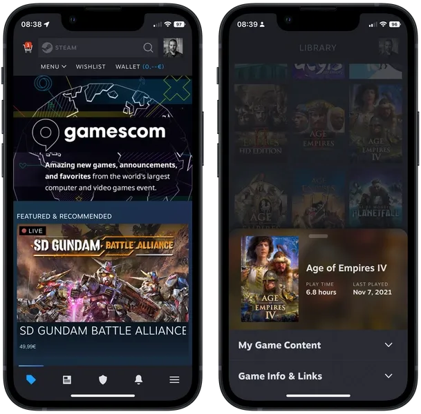 Steam Mobile na App Store