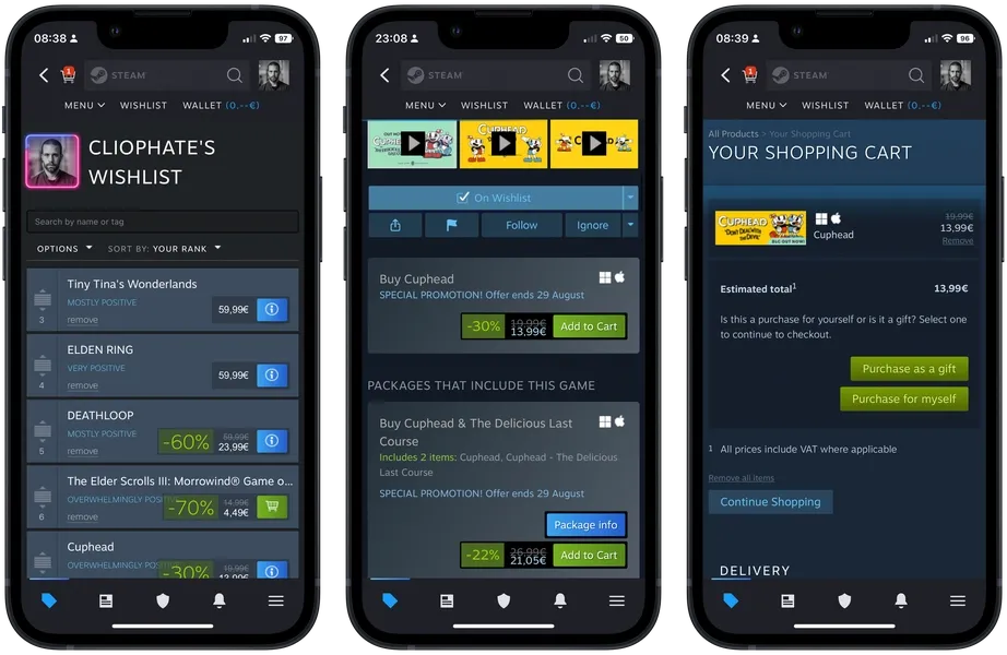 The new and improved Steam mobile app is now available for