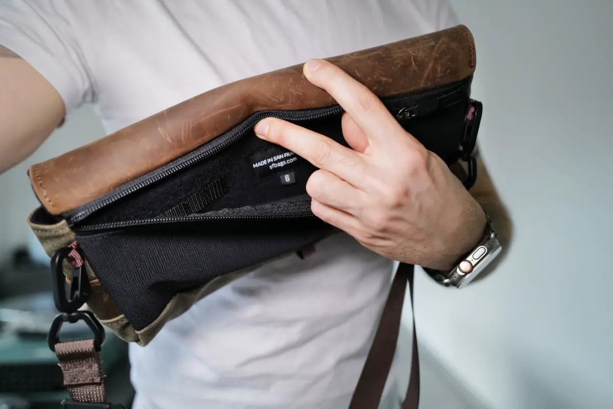 WaterField CitySlicker Steam Deck Bag Close-up