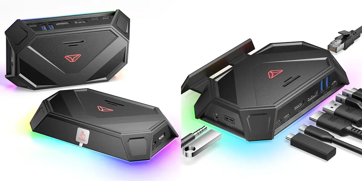 JSAUX is teasing a new RGB dock and a transparent back shell with