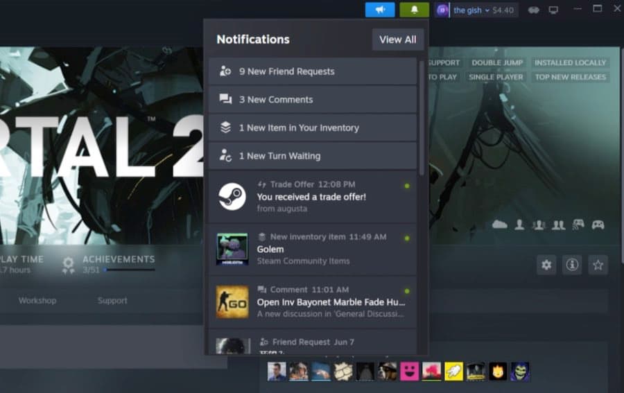 Steam Update: In-game overlay, notifications, and a fresh coat of paint 