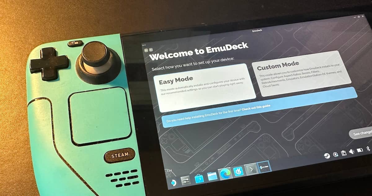 EmuDeck setup on Steam Deck