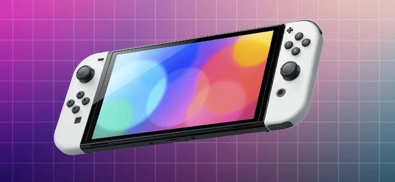 The Nintendo Switch OLED.