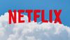Netflix logo in the clouds