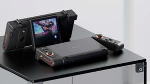 The OneXSugar is a crazy 'two in one' hinged handheld